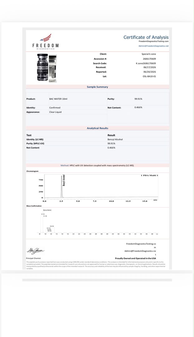 BAC WATER 10ML - Image 2